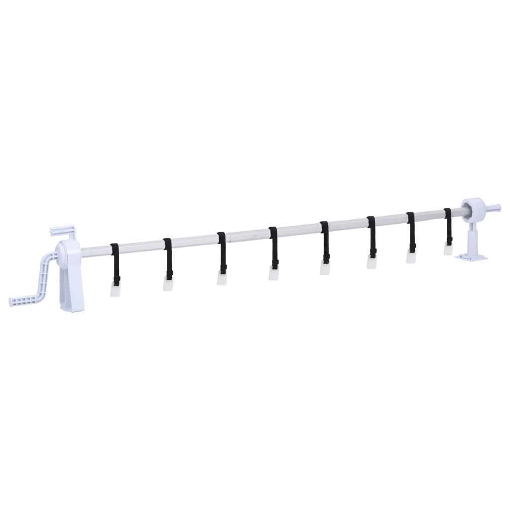 Vidaxl Roller de cubierta de piscina con marco de plástico