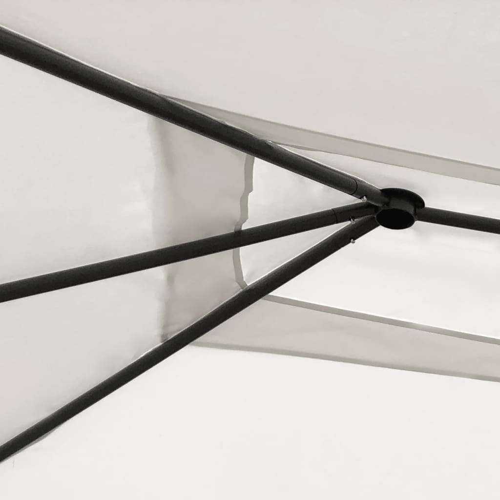 VidaXL Gazebo 160 g m² 2.98x5.3x2.59 m cream-colored