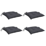 VIDAXL -Stuhlkissen 4 PCs 40x40x7 cm Oxford Stoffanthrazit -gelöscht