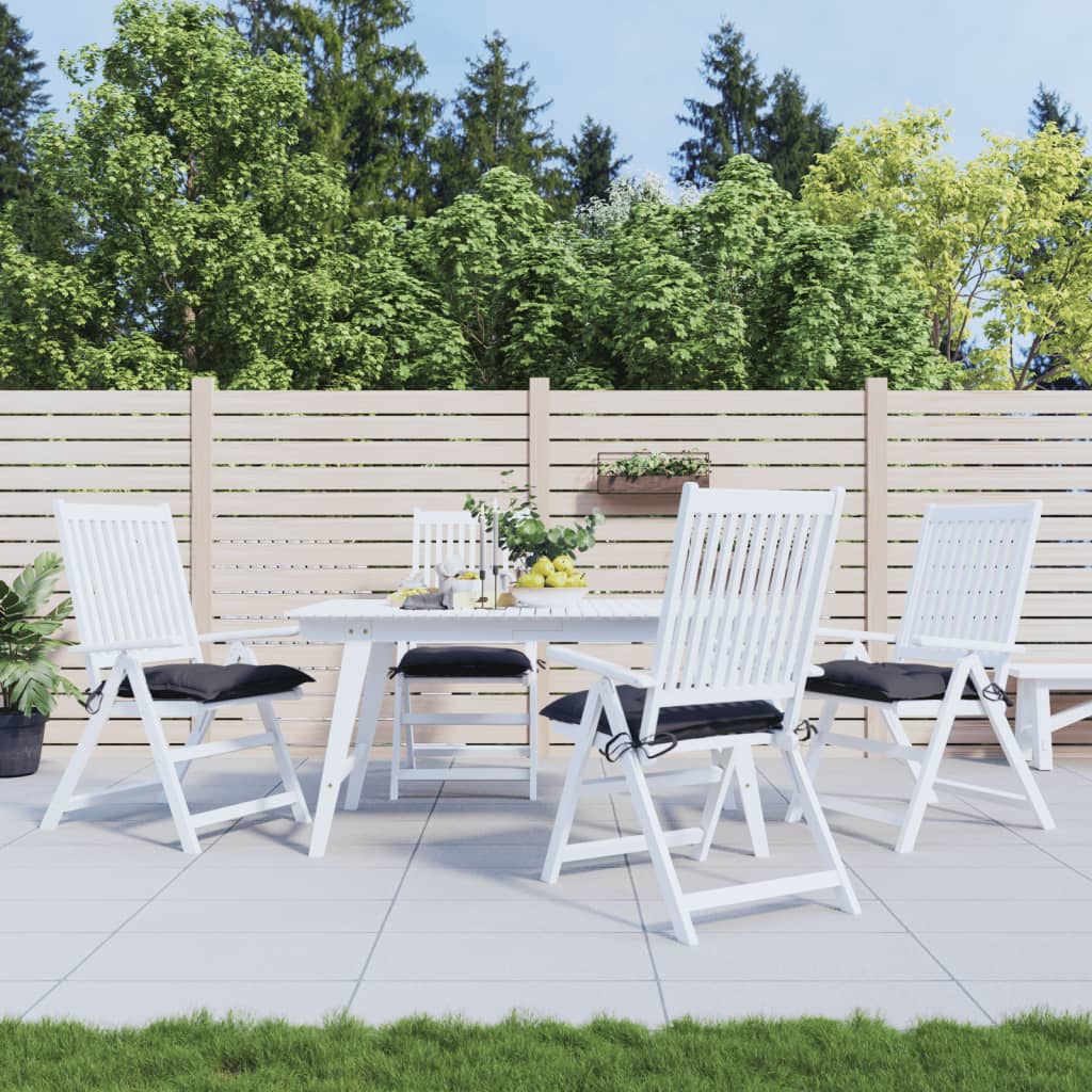 VIDAXL -Stuhlkissen 4 PCs 40x40x7 cm Oxford Stoffanthrazit -gelöscht