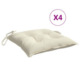 Vidaxl Chair cushions 4 pcs 40x40x7 cm Oxford fabric crèmewit