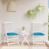 Coussins de chaise Vidaxl 2 ST 40x40x7 cm Oxford tissu bleu clair