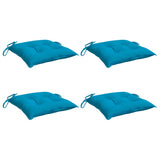 Cojines de silla Vidaxl 4 PCS 40x40x7 CM Oxford Fabric Blue