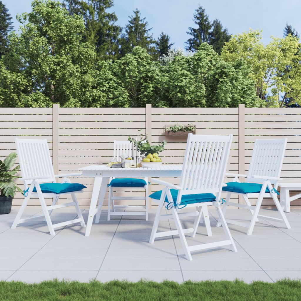 Cojines de silla Vidaxl 4 PCS 40x40x7 CM Oxford Fabric Blue