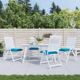 Cojines de silla Vidaxl 4 PCS 40x40x7 CM Oxford Fabric Blue