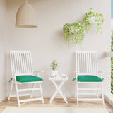 Vidaxl Chair cushions 2 st 40x40x7 cm Oxford fabric green