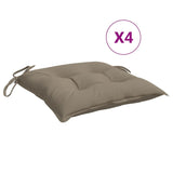 Vidaxl Chair cushions 4 pcs 40x40x7 cm Oxford fabric taupe