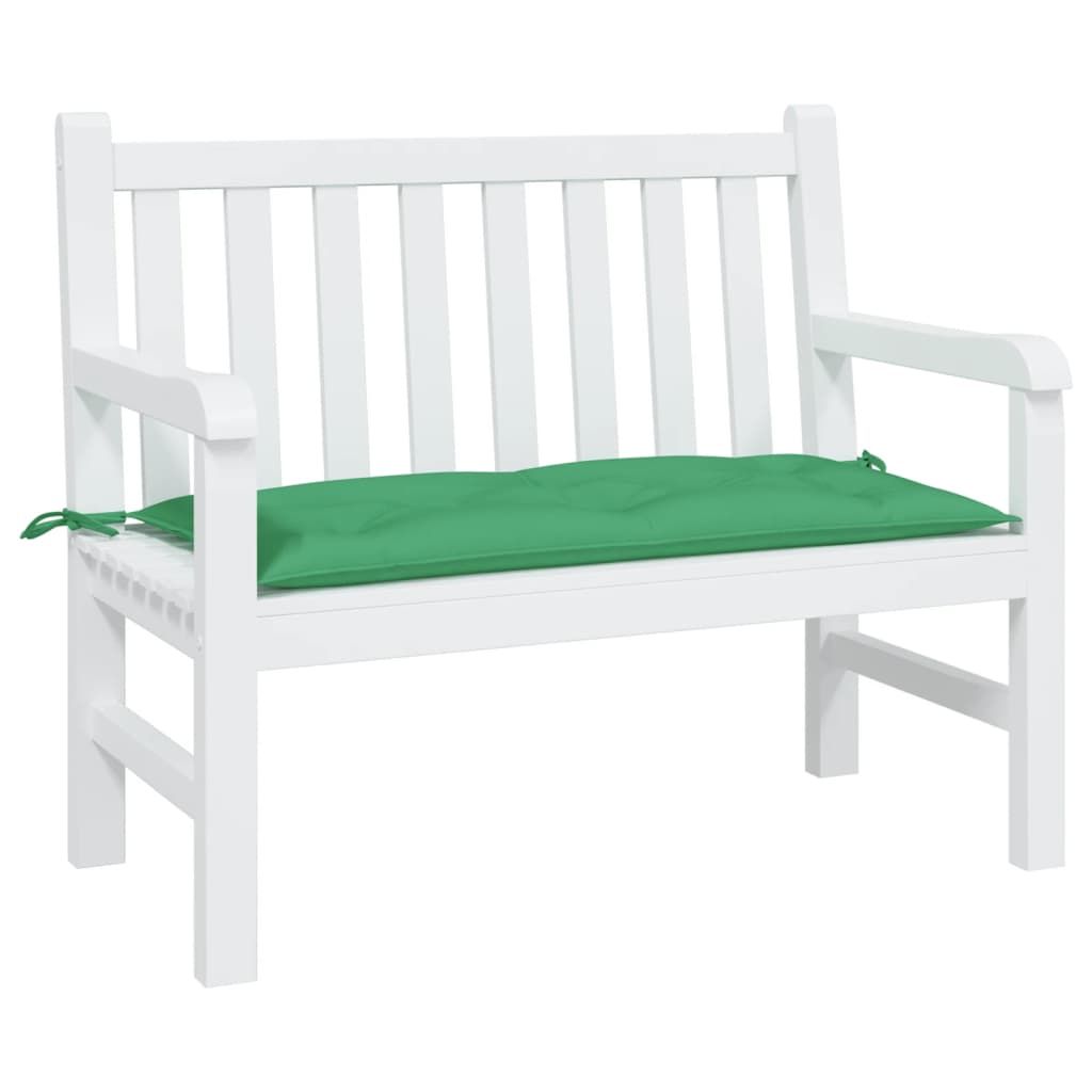 Vidaxl Garden Bench poduszka 100x50x7 cm Oxford Tkanina zielona