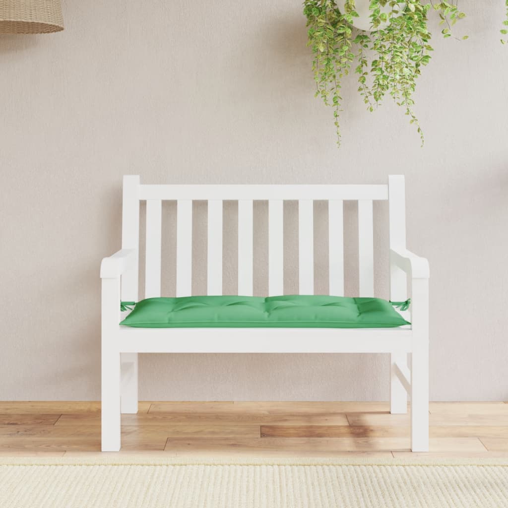 Vidaxl Garden Bench poduszka 100x50x7 cm Oxford Tkanina zielona