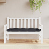 Vidaxl Gaartbank Custioun 120x50x7 cm Oxford Stoff schwaarz