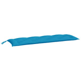 Vidaxl Garden Banch Cushion 150x50x7 cm tessuto oxford azzurro