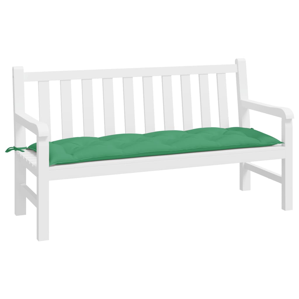 Vidaxl Garden bench cushion 150x50x7 cm Oxford fabric green