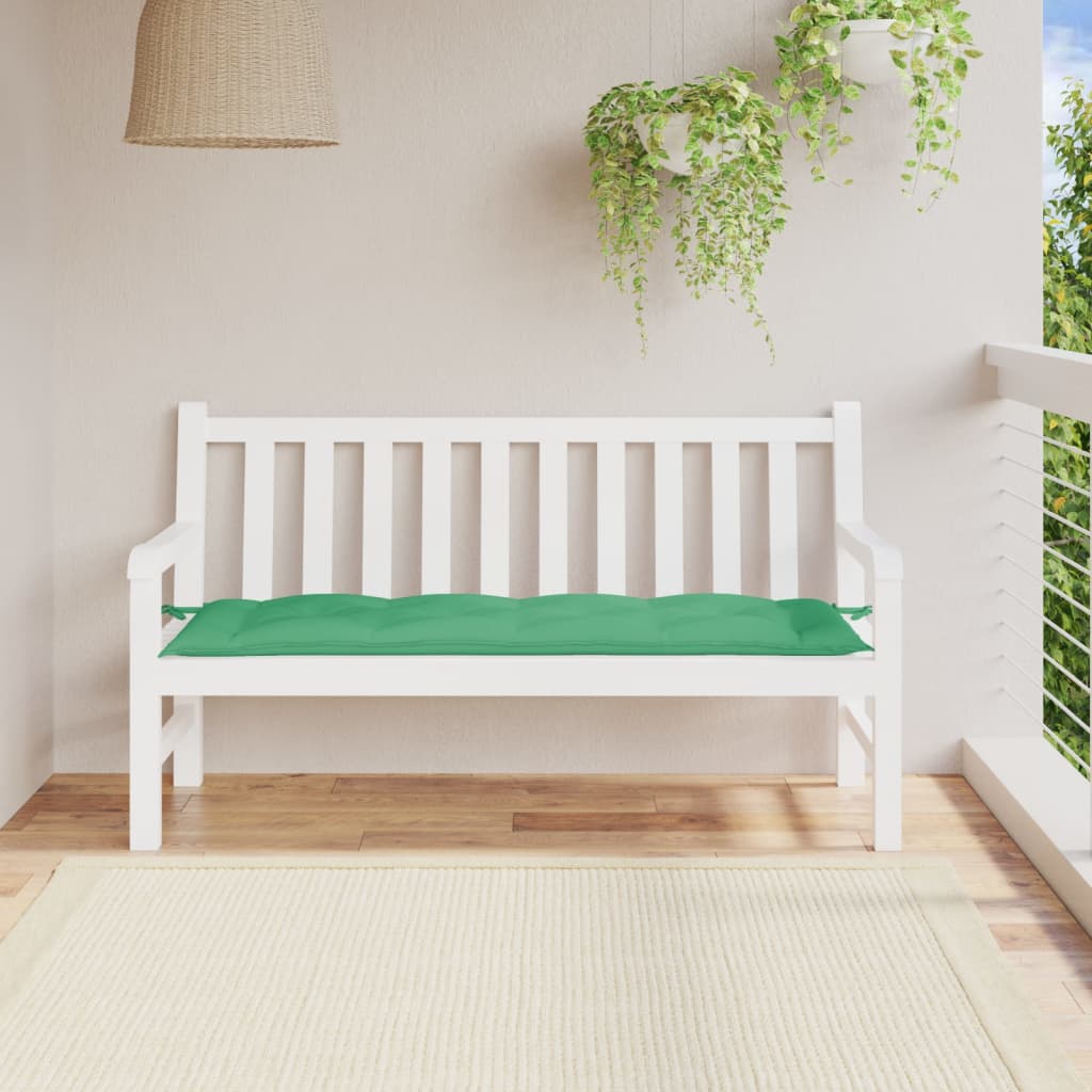 Vidaxl Garden bench cushion 150x50x7 cm Oxford fabric green