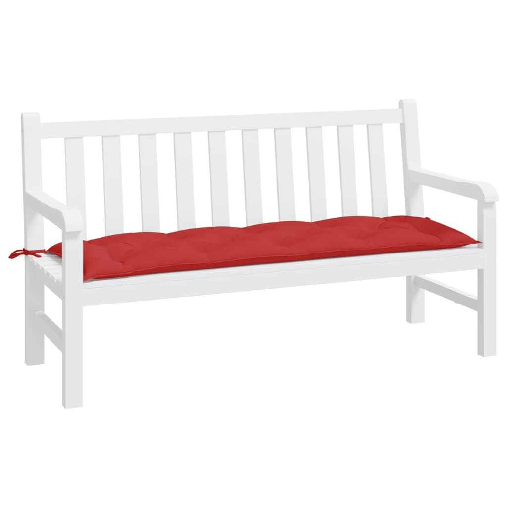 Vidaxl Gartenbank Kissen 150x50x7 cm Oxford Stoff rot
