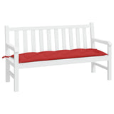 Vidaxl Gartenbank Kissen 150x50x7 cm Oxford Stoff rot