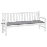 Vidaxl jardin banc coussin 180x50x7 cm oxford tissu gris