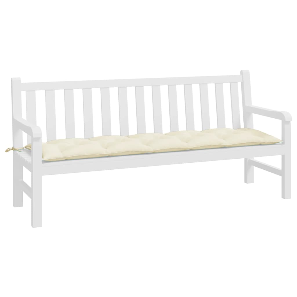 Vidaxl Garden bench cushion 180x50x7 cm Oxford fabric crèmewit