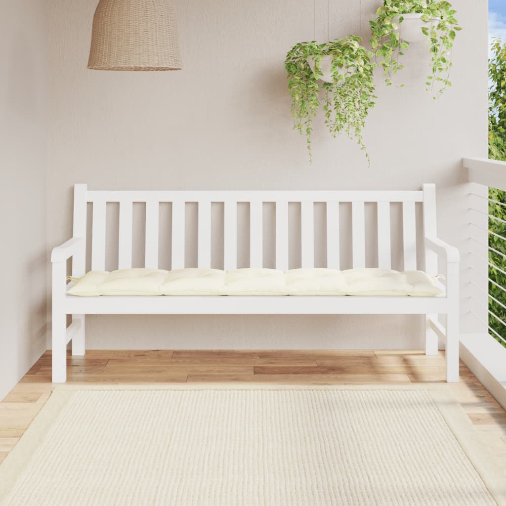 Vidaxl Garden Bench Cushion 180x50x7 CM Oxford Fabric Crèmewit
