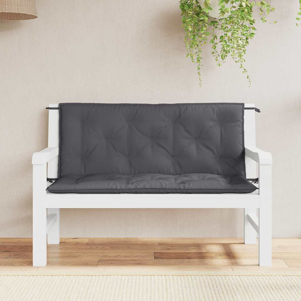 Vidaxl Garden Bench polštář 120x (50+50) x7 cm Oxfordská textilie Antracite Colored