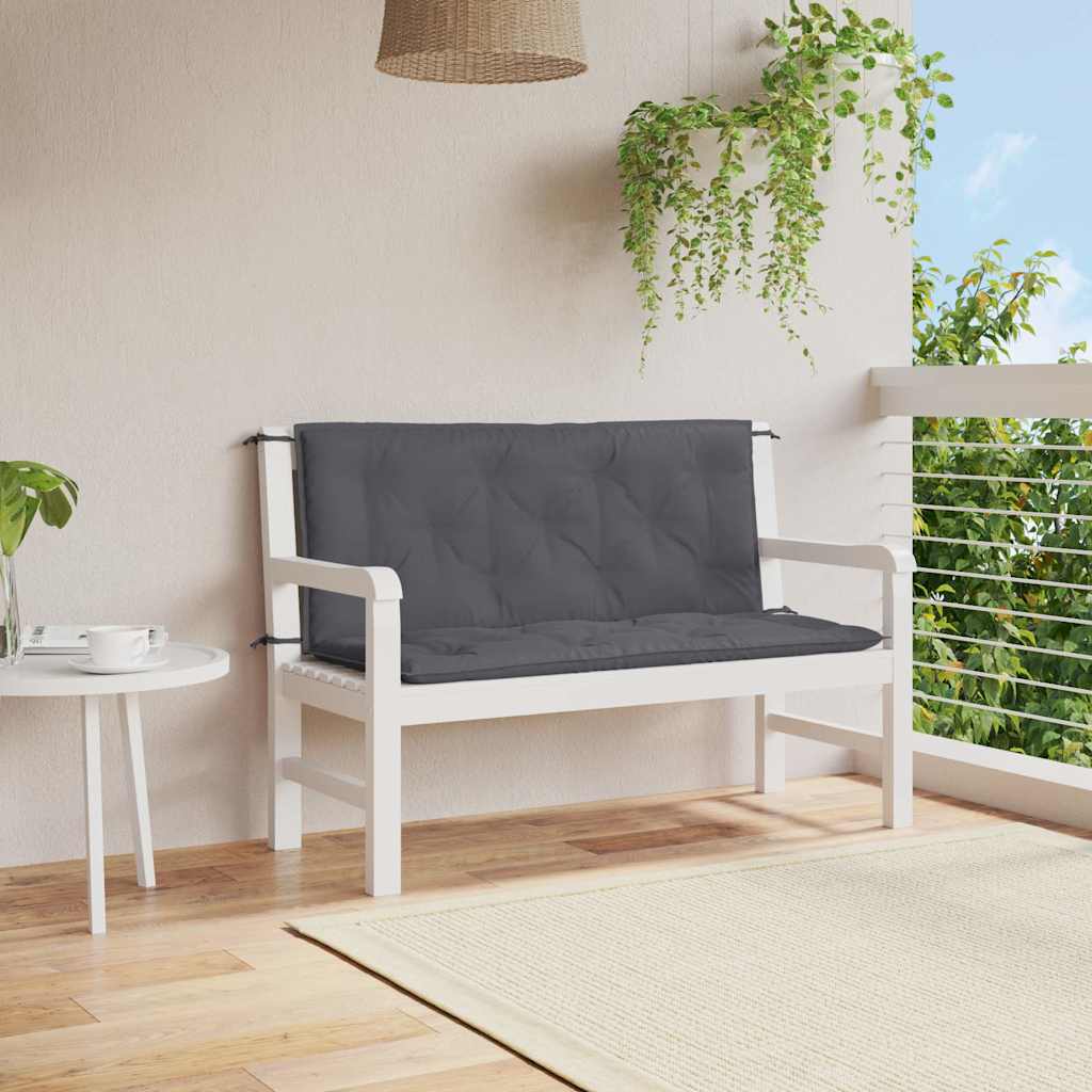 Vidaxl Garden Bench polštář 120x (50+50) x7 cm Oxfordská textilie Antracite Colored