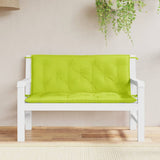 VIDAXL Garden Bench blazina 120x (50+50) x7 cm Oxford tkanina svetlo zelena