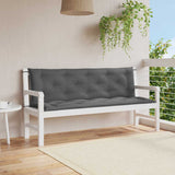 Vidaxl Garden Bench Pushion 150x (50+50) x7 cm Oxford stof Anthracite farvet