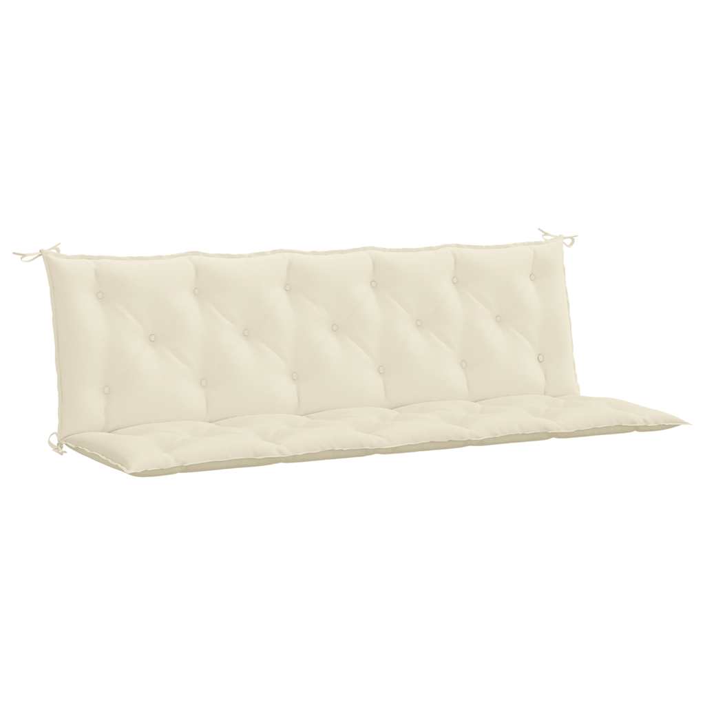 Vidaxl Garden Bench poduszka 180x (50+50) x7 cm Oxford CrèmeWit