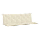 Vidaxl Garden Bench poduszka 180x (50+50) x7 cm Oxford CrèmeWit