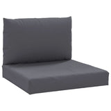 Coussins de palette vidaxl 2 strivus anthracite tissu