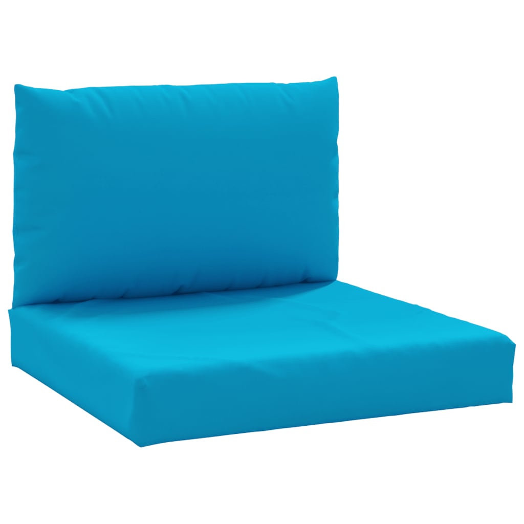 Cojines de paleta Vidaxl 2 st tela azul claro