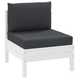 Vidaxl Pallet cushions 2 st fabric black
