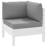 Vidaxl palet poduszki 3 St Oxford Fabric Grey