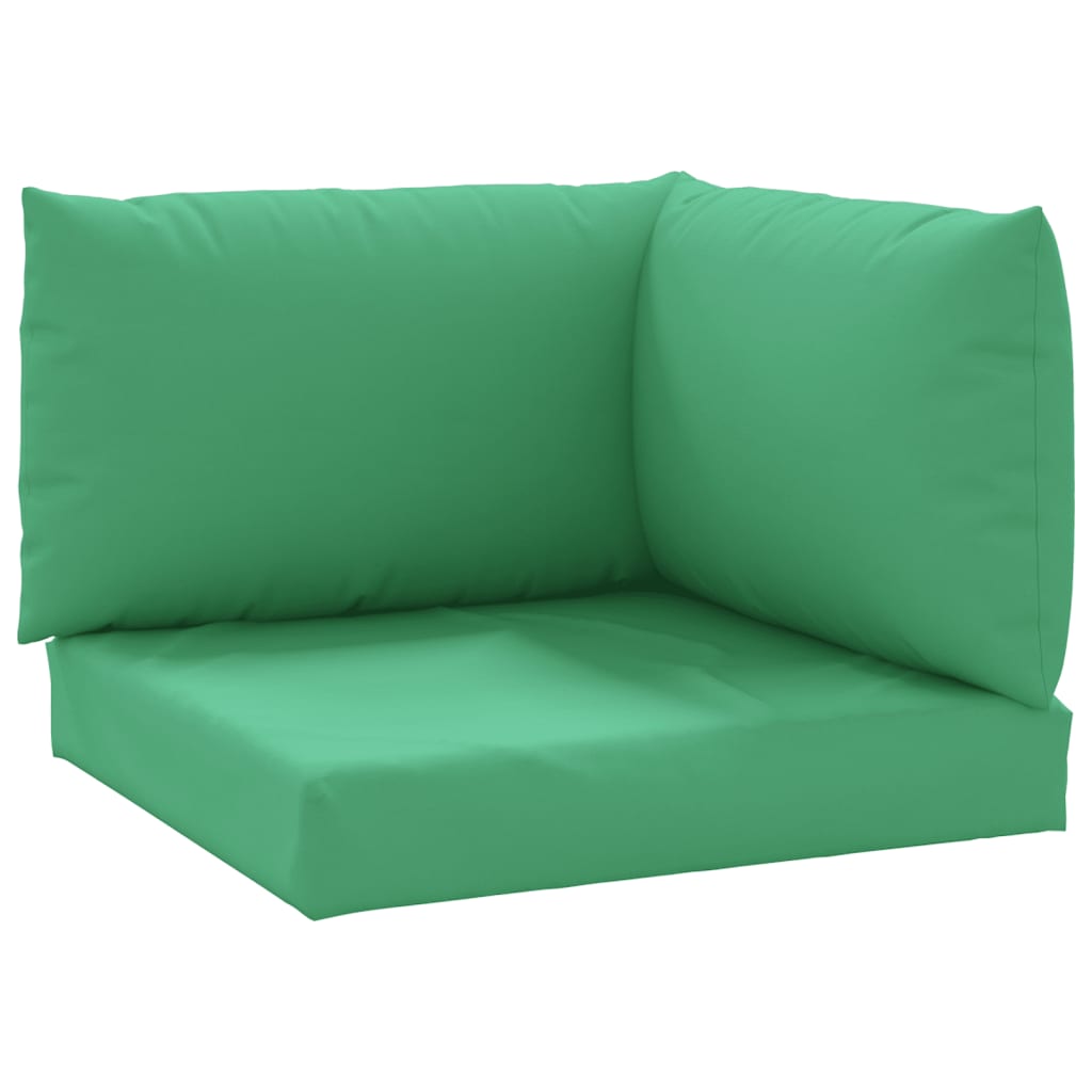 Cojines de paleta Vidaxl 3 st oxford tela verde