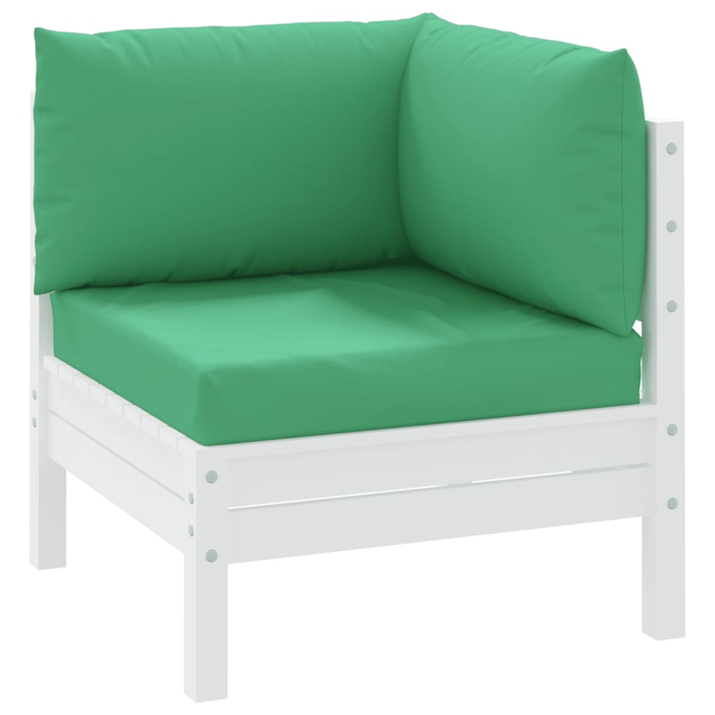 Cojines de paleta Vidaxl 3 st oxford tela verde