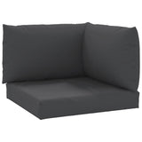 Vidaxl Pallet Cushions 3 St Oxford Fabric nero