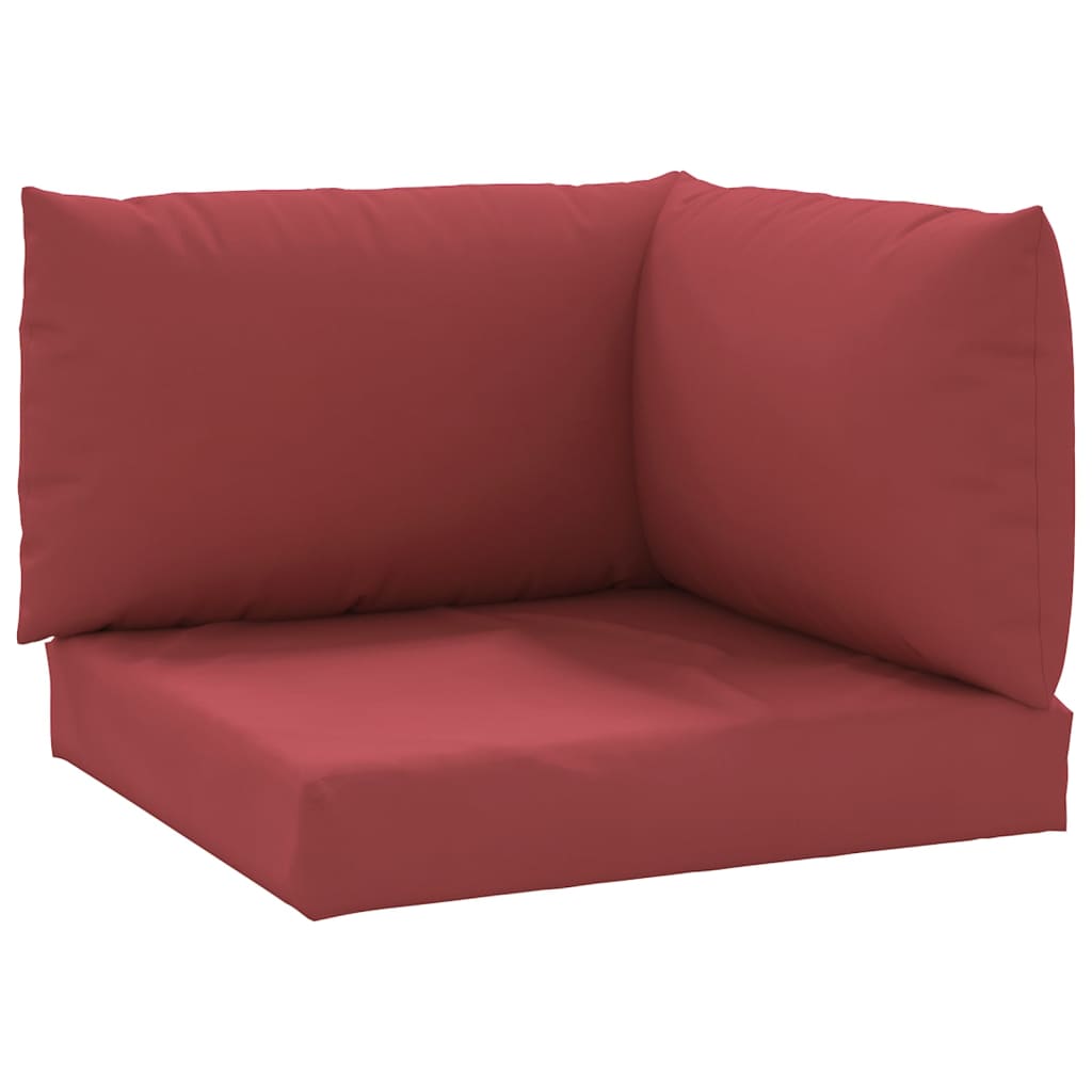 Vidaxl palet poduszki 3 St Oxford Fabric Wine Rood