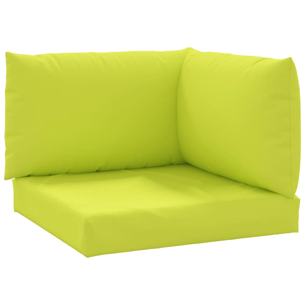 Cuscini di pallet Vidaxl 3 St Oxford tessuto chiaro verde