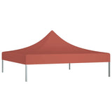 Tetto della tenda da festa vidaxl 270 g m² 2x2 m terracotta