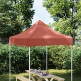 Tetto della tenda da festa vidaxl 270 g m² 2x2 m terracotta
