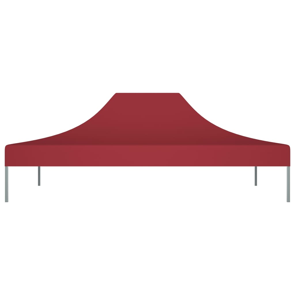 Střecha stanu Vidaxl Party 270 g m² 4x3 m Bordeaux Red