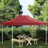 Šotska streha Vidaxl Party 270 g m² 4x3 m Bordeaux rdeča