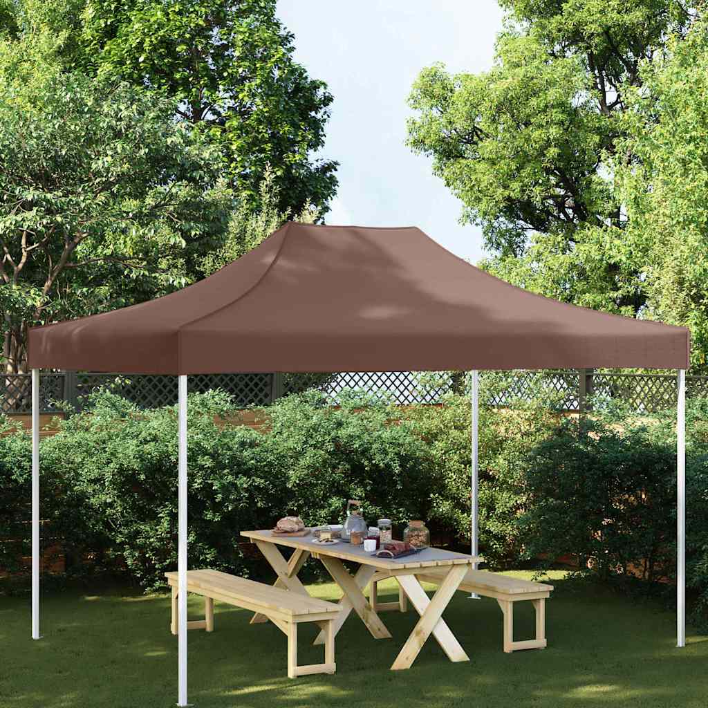 Tetto della tenda da festa vidaxl 270 g m² 4x3 m marrone