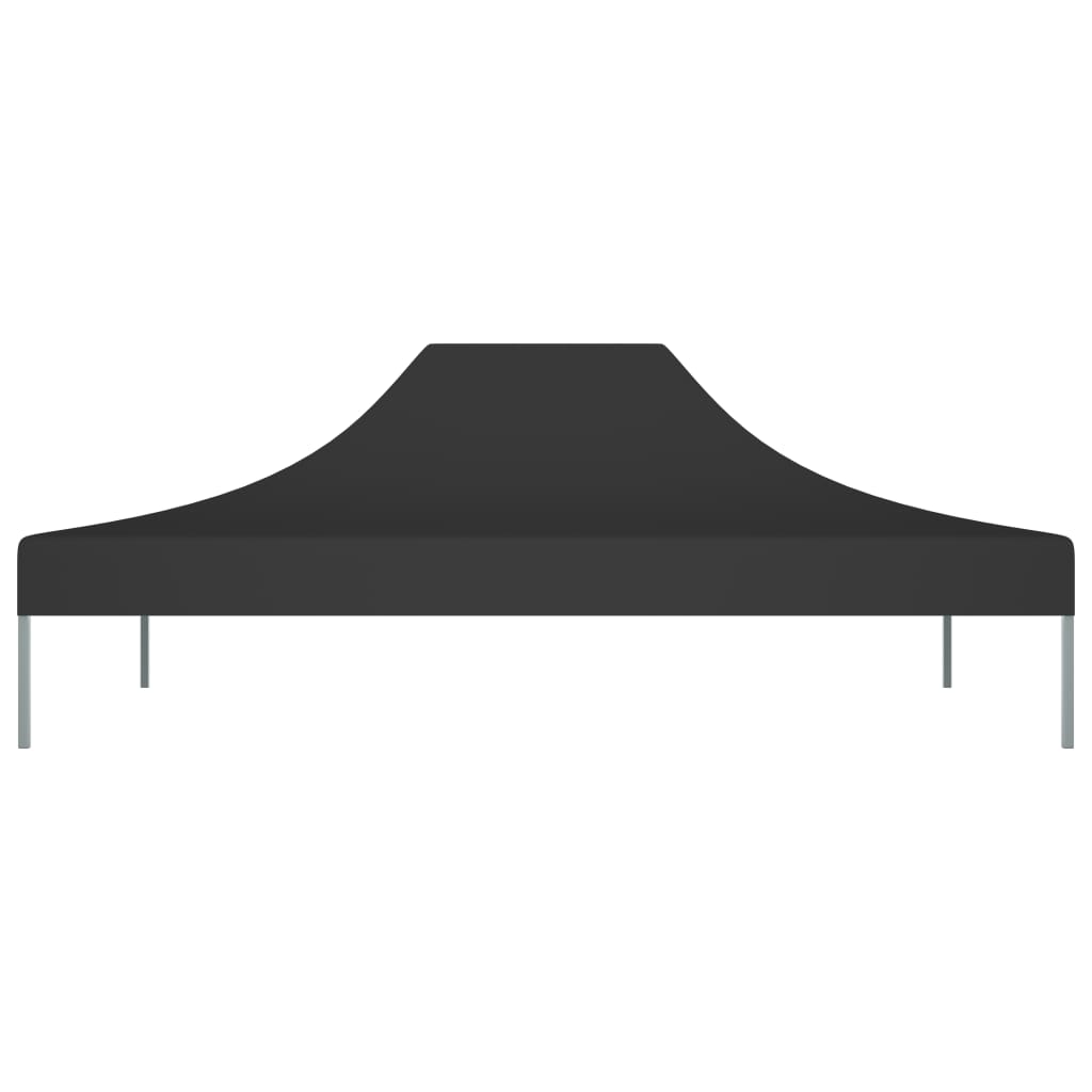 Šotska streha Vidaxl Party 270 g m² 4x3 m črna