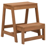 Vidaxl stool Foldable solid pinewood