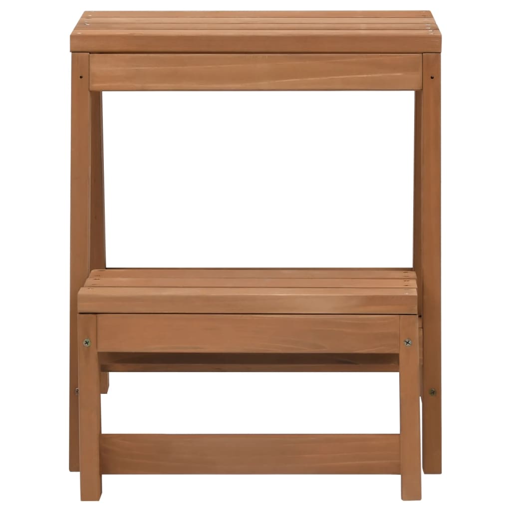 Vidaxl stool Foldable solid pinewood