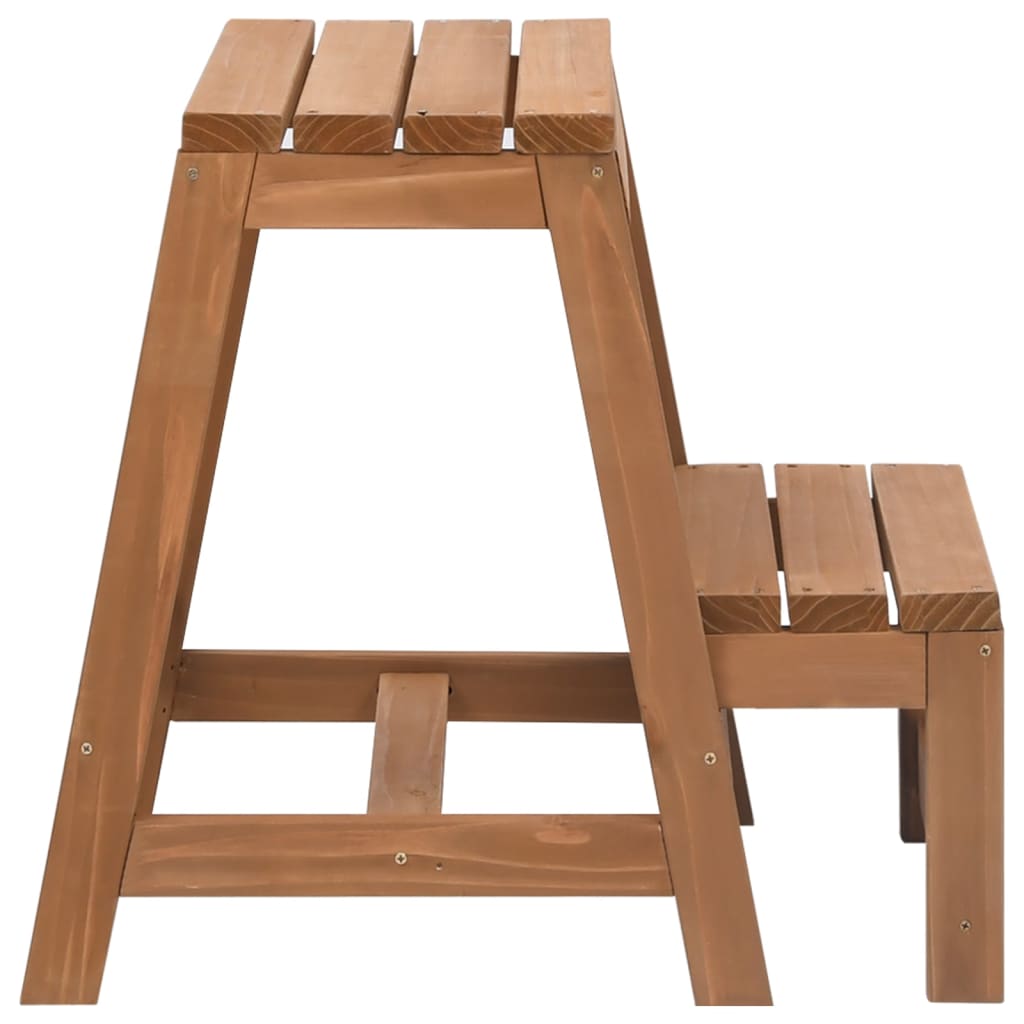 Vidaxl stool Foldable solid pinewood