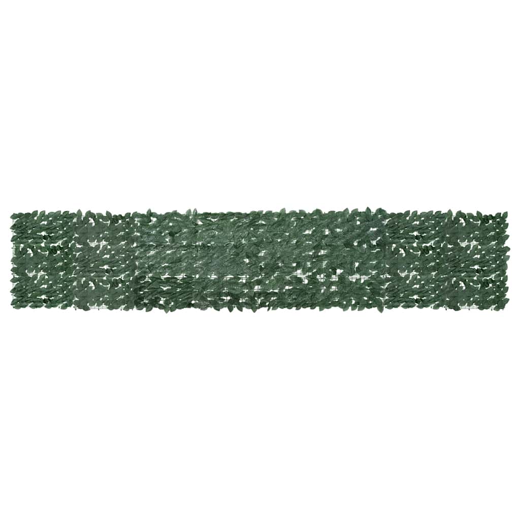 Vidaxl Balcony screen with dark green leaves 400x75 cm