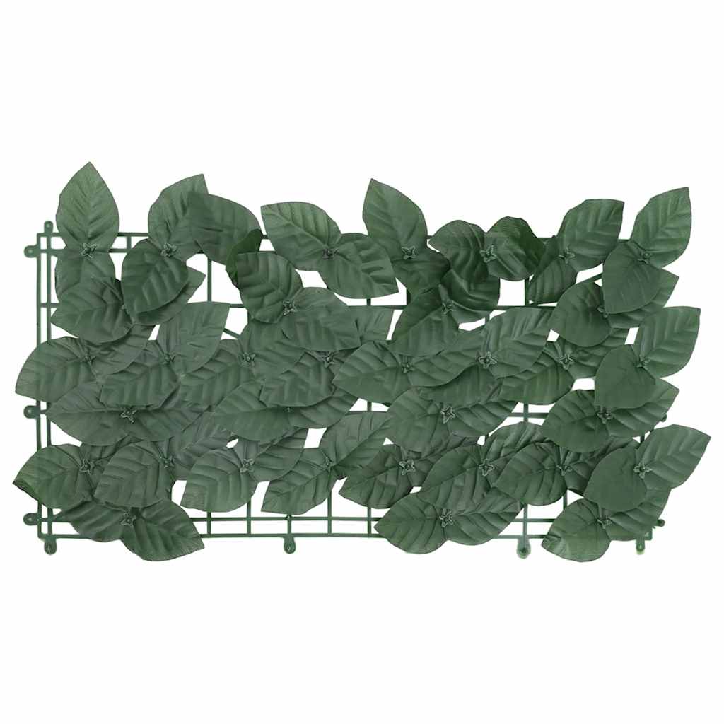 Vidaxl Balcony screen with dark green leaves 400x75 cm