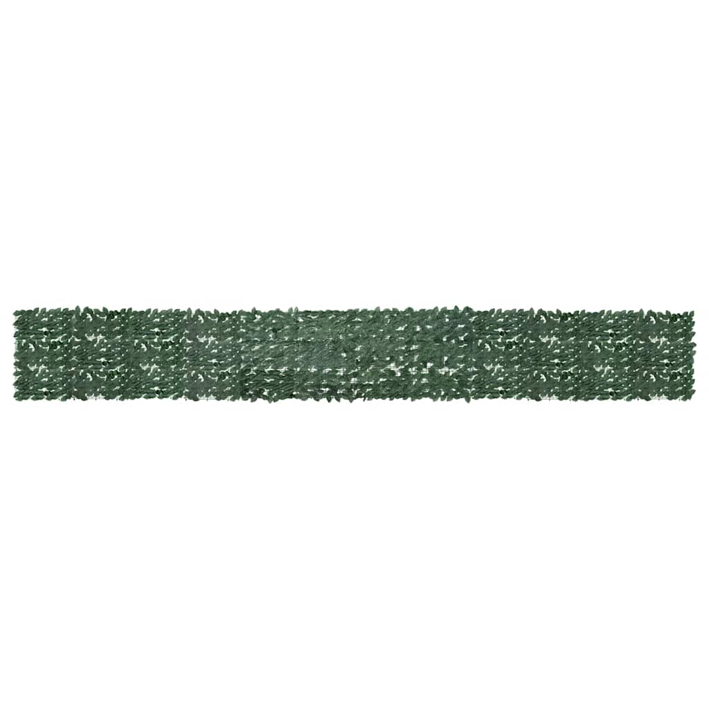 Vidaxl balkonskærm med mørkegrønne blade 600x75 cm