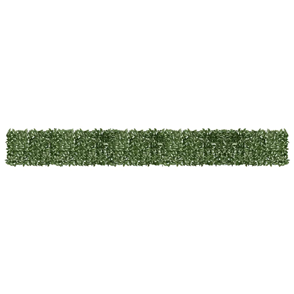 Obrazovka balkonu Vidaxl s tmavě zelenými listy 600x75 cm